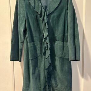 Calypso St. Barth Green/Blue Suede  Jacket